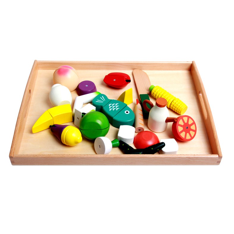 Giáo cụ Montessori - Khay gỗ Mon nhiều kích cỡ - 3 kích thước