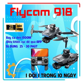 Flycam điều khiển từ xa K918 chính hãng, chế độ thông minh GPS tránh chướng ngại vật, Flaicam