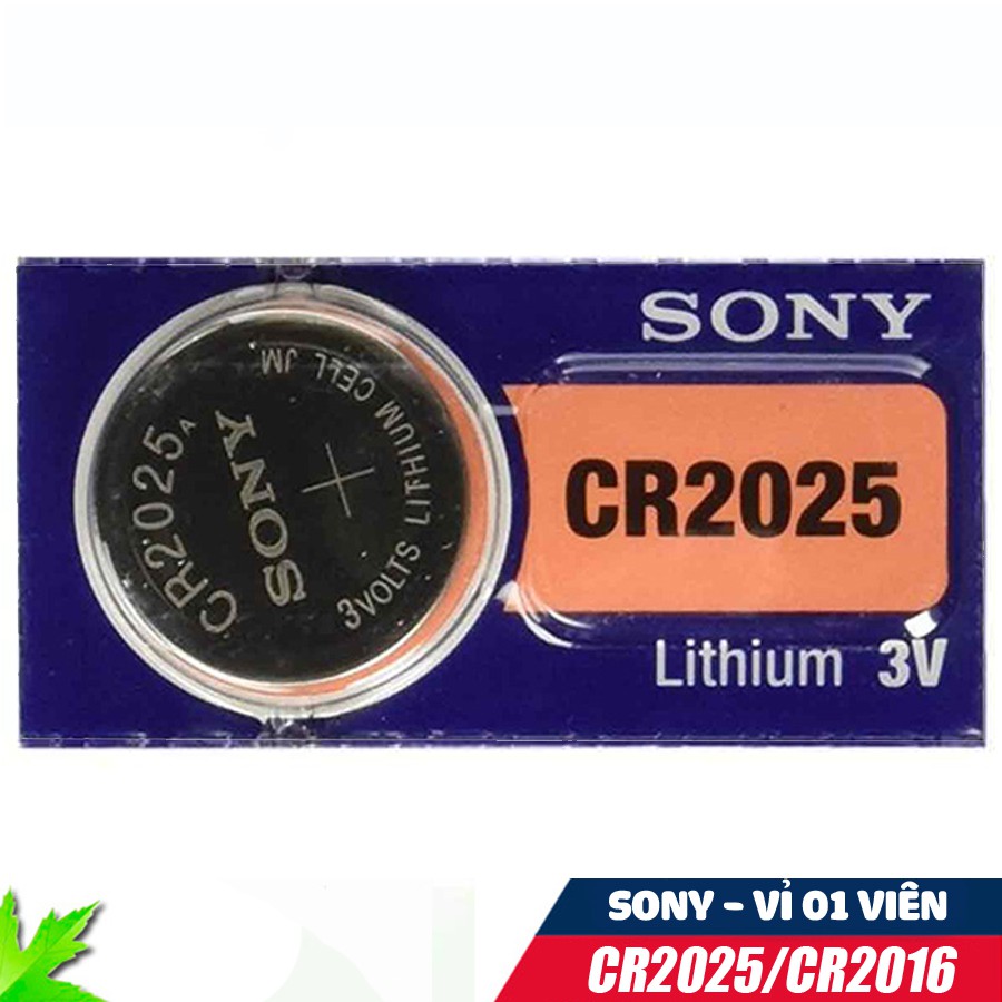 Pin đồng hồ Lithium SONY CR2025 CR2016 - Vỉ 1 viên