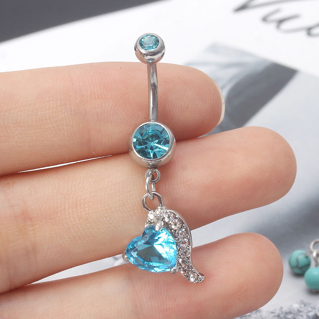 Set 5 khuyên rốn đính đá hình lưới giấc mơ xinh xắn