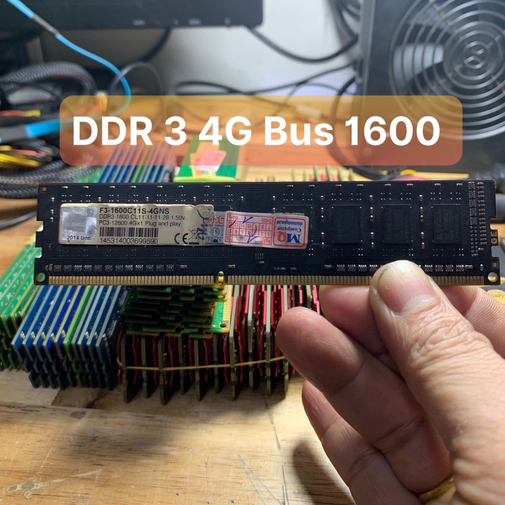 Ram 4G - DDR3 - Bus 1600 G.Skill Không Tản - Vi Tính Bắc Hải