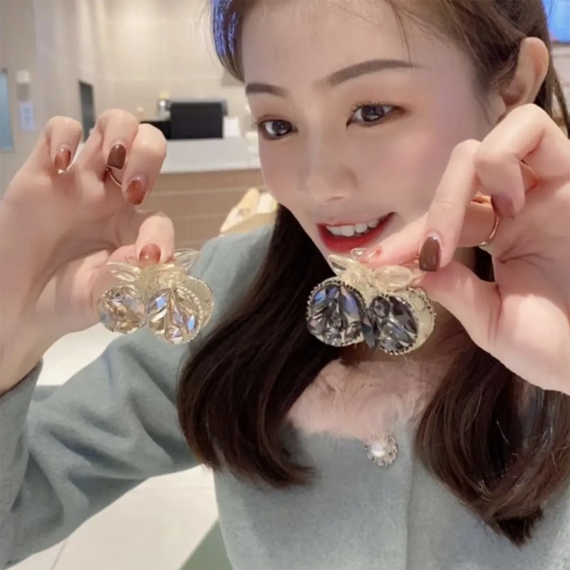 Kẹp Tóc Đính Quả Cherry Dễ Thương Xinh Xắn