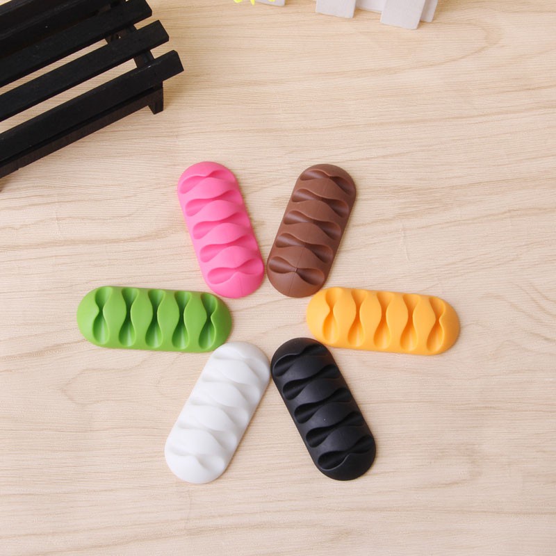 Giá Đỡ 5 Kẹp Giữ Dây Cáp Gọn Gàng Tiện Dụng