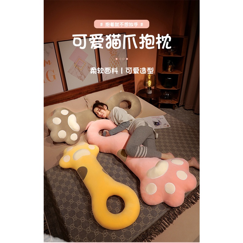 Gối Ôm Dài Hình Chân Mèo Xinh Xắn Dành Cho Mẹ Bầu L1H4