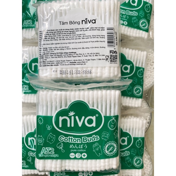 Tăm bông Niva Cotton Buds 200 que