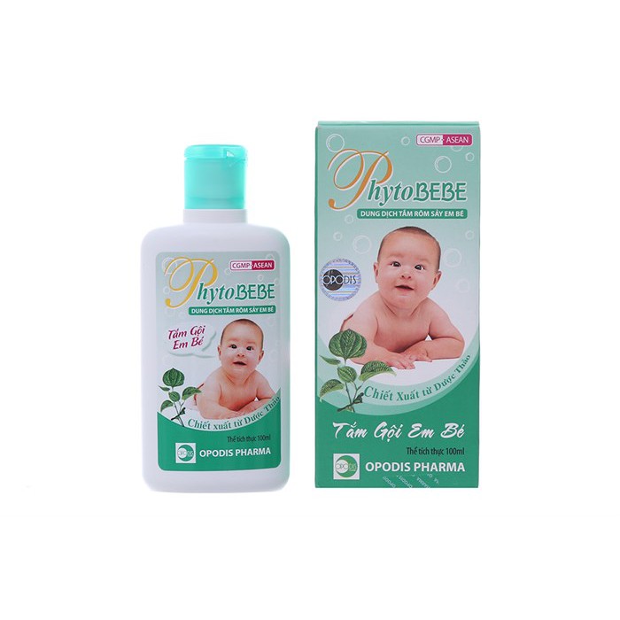 ✓ [CHÍNH HÃNG] Dung dịch tắm rôm sảy em bé Phytobebe 100ml | Shopee Việt Nam