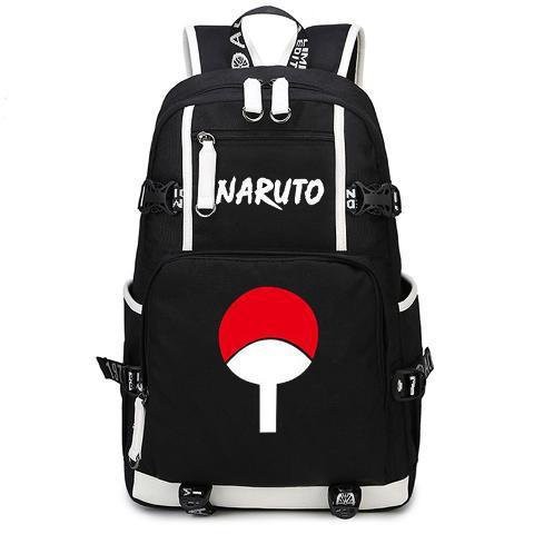Balo 2 Vạch Kẻ Trắng in hình NARUTO anime chibi đi học thời trang độc đáo