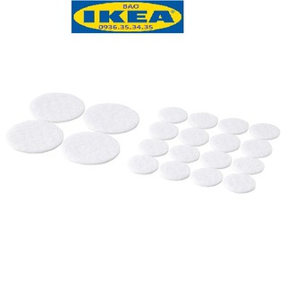 Bộ 20 miếng dán chân ghế màu trắng fixa - ikea
