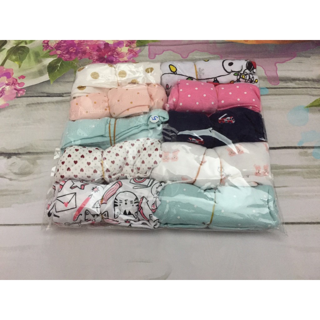 Combo 3 Quần bozip carter's cho bé gái 6-14kg(giao màu ngẫu nhiên)