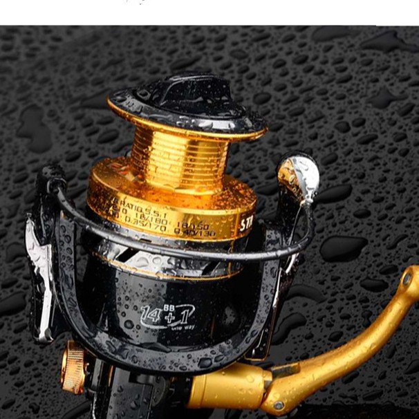 Máy Câu Cá Cao Cấp Alivion STR 6000-7000 14+1 BB tặng kèm 1 cối phụ