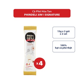 Set gói cà phê hòa tan phindeli 3in1