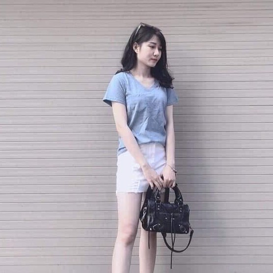 Áo phông nữ đẹp ❤FREESHIP❤ Giảm 5k khi nhập [ao phong] Áo thun nữ  G.AP cổ tim tay ngắn siêu đẹp hàng Việt Nam
