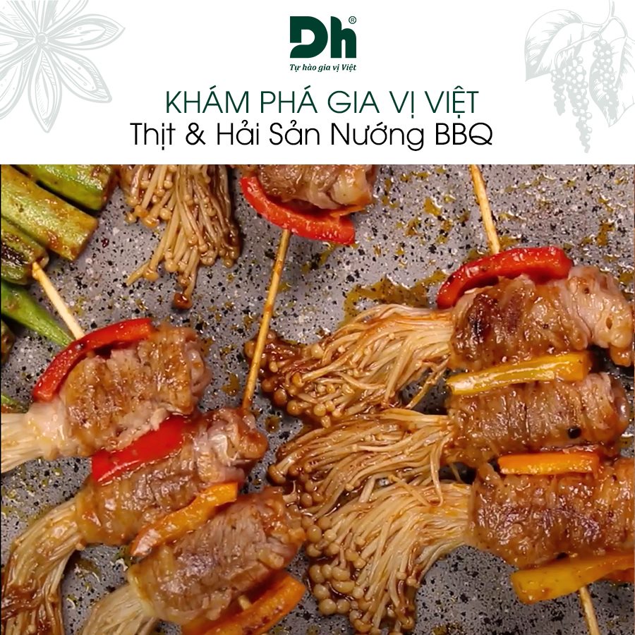 Sốt Ướp Thịt BBQ DHFOODS Chính Hãng Hũ 200G giúp tiệc nướng đơn giản và hấp dẫn