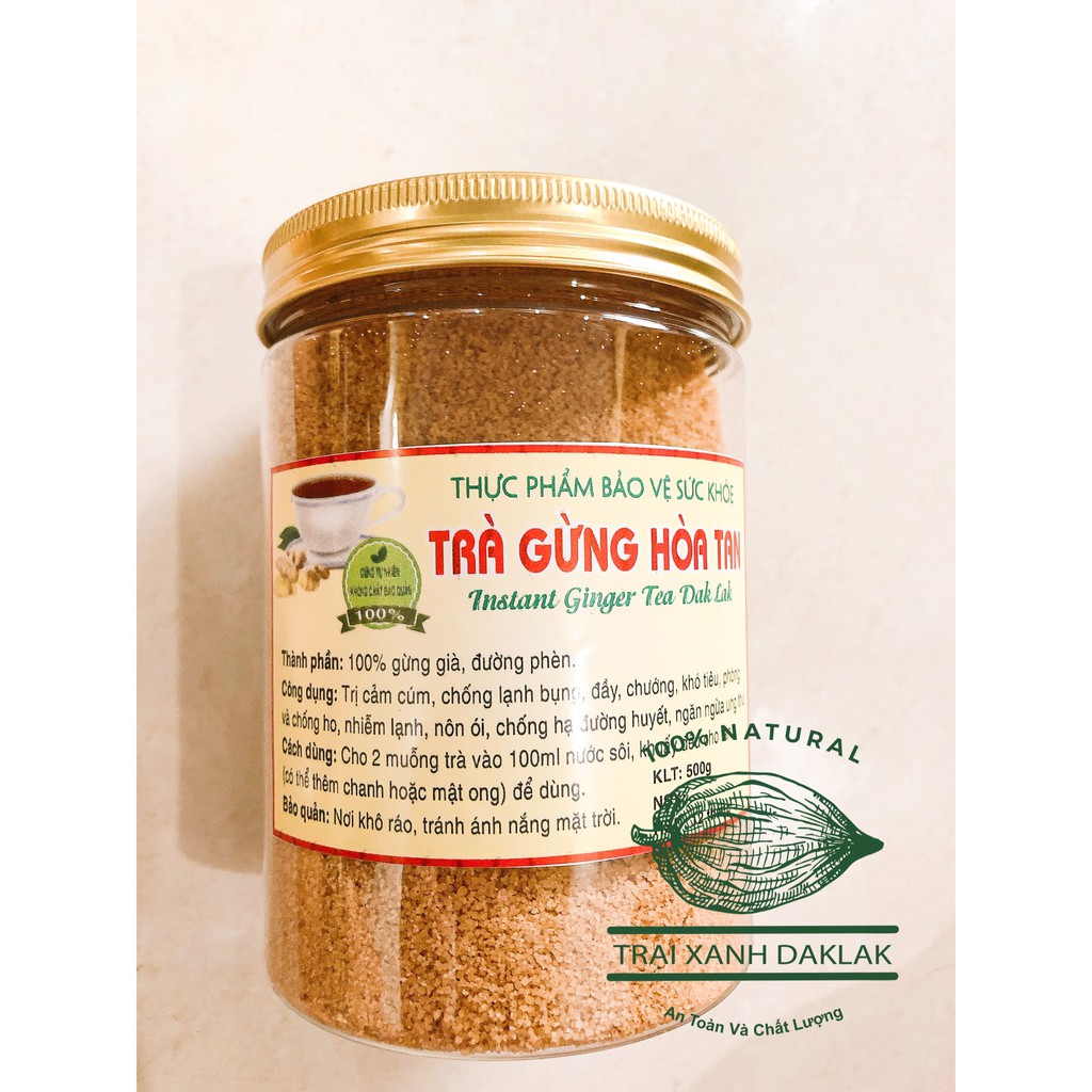 Trà Gừng cao cấp DakLak, Sản phẩm từ thiên nhiên origanic ,Trà giảm cân sạch an toàn 250/500gram