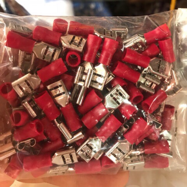 100 cái FDD2-250 đầu cos ghim đực cái