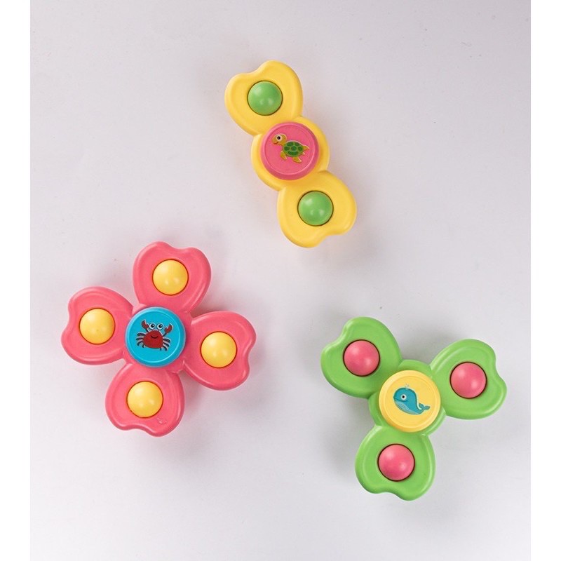 Đồ Chơi MushRoom Shop - Combo 3 Con Quay Fidget Spinner Kiểu Dáng Hoạt Hình Cho Bé