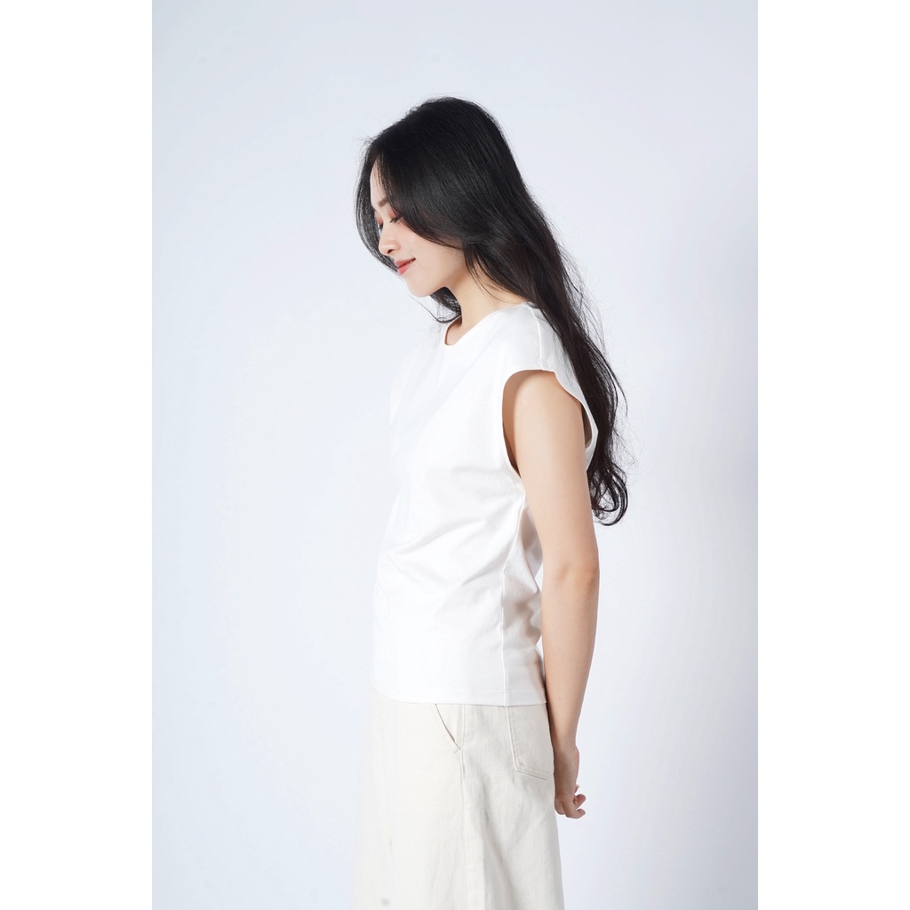 Áo Thun Nữ Tay Con Trơn Form Regular - Routine 10S21TSHW005