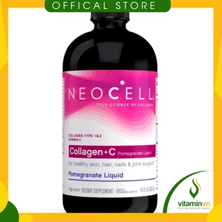 Collagen nước lựu vị hoa quả Neocell Collagen + C Pomegranate Liquid 473ml (CHUẨN USA)