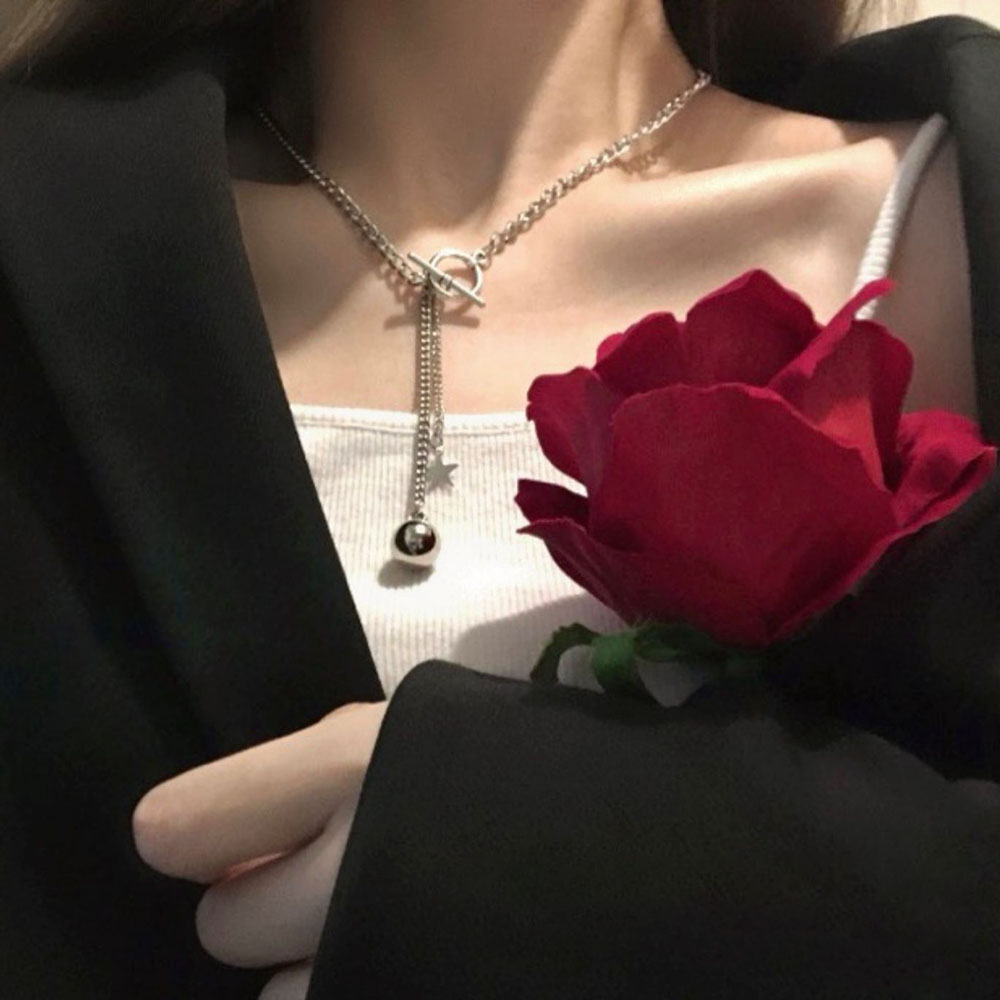 OT Vòng Cổ Mặt Ngôi Sao Phong Cách Hip Hop Cá Tính Cho Nữ