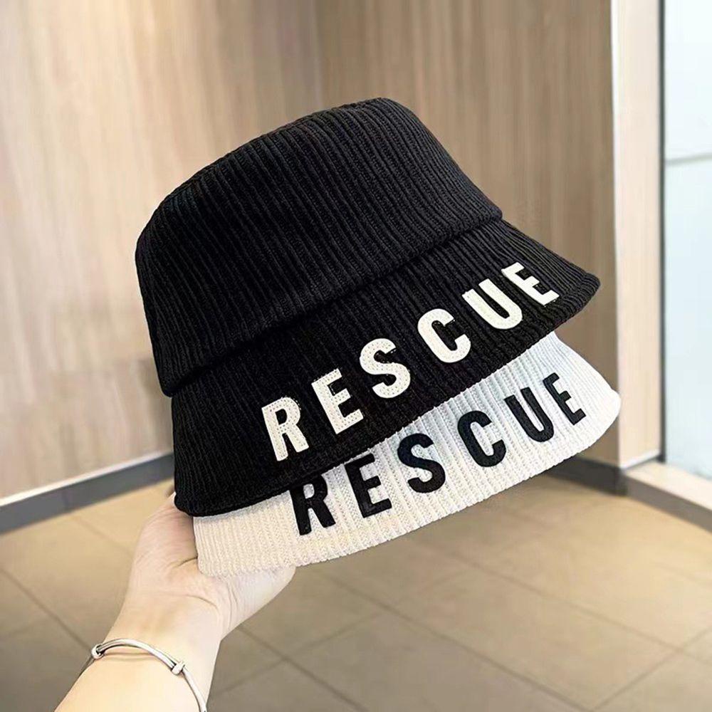 Mũ Bucket Chất Nhung In Chữ Phong Cách Thời Trang Thu Đông Hàn Quốc