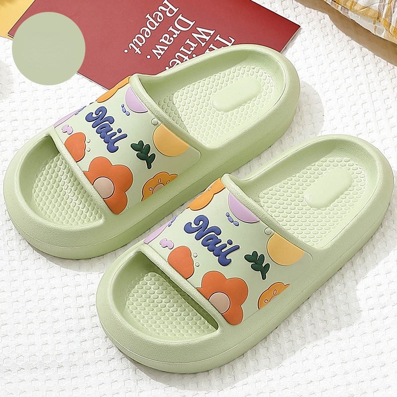 Dép Đi Trong Nhà Bằng Nhựa eva Đính Hoa Xinh Xắn
