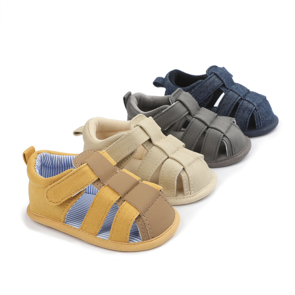 Giày Sandal Tập Đi Đế Mềm Chống Trượt Cho Bé Trai