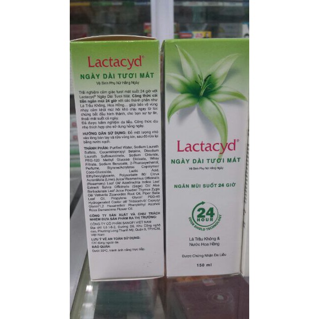 DUNG DỊCH VỆ SINH PHỤ NỮ LACTACYD