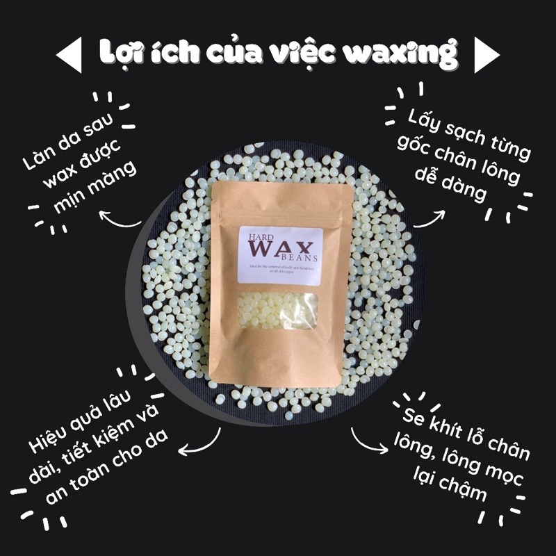 Combo TRIỆT LÔNG tại nhà sáp wax và mỡ trăn , hạt wax beans triệt lông vùng tay, chân, bikini, nách...