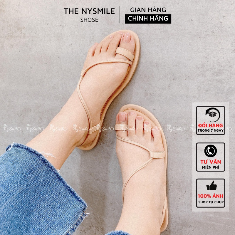 Giày sandal đế thấp quai lượn - THENYSMILE - Vision