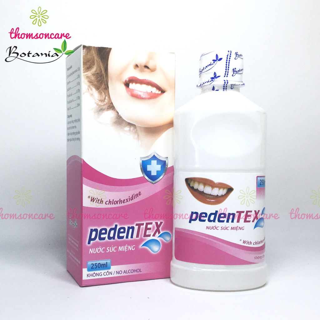 Nước súc miệng Pedentex hương quế, khử mùi hôi miệng, giảm nhiệt miệng, giữ hơi thở thơm tho chai 250ml xúc họng