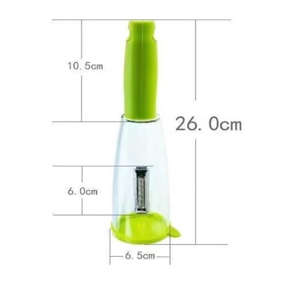 Dao bào 2 đầu cán có khay đựng vỏ tiện lợi - Màu ngẫu nhiên