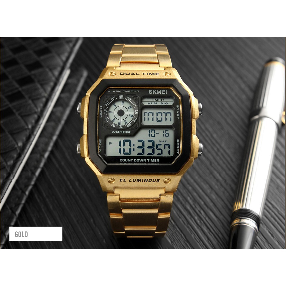 Đồng hồ Nam SKMEI 1335 Điện tử dây thép | BigBuy360 - bigbuy360.vn
