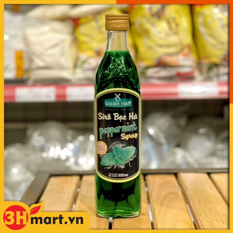 Siro bạc hà Golden Farm 520ml