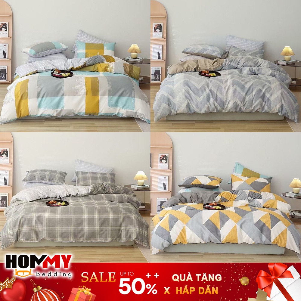 🍁 Bộ Chăn Ga Gối 🍁 Hommy Bedding Four Seasons vải cotton cao cấp hàng nhập khẩu