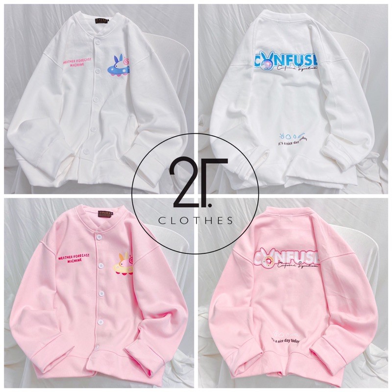 Áo khoác nỉ lót bông Confuse unisex