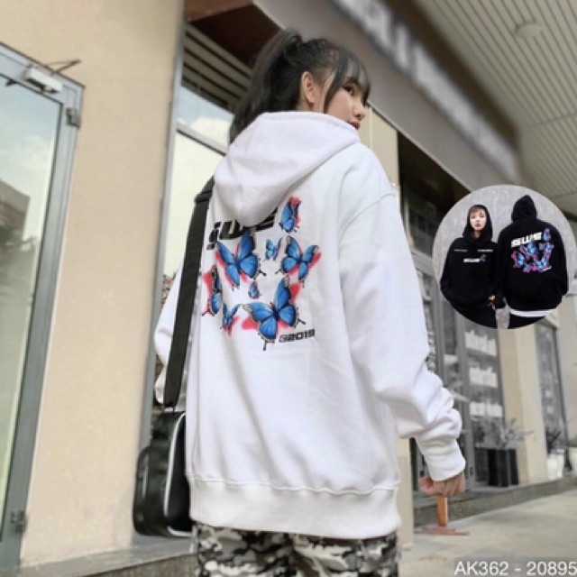 Áo Khoác Hoodie Nam Nữ Nỉ Bông Dày Dặn Hàng QC Áo Khoác Hoodie Nỉ Sweater Nam Nữ Nỉ Ngoại in SWE BƯỚM - AK3362 | BigBuy360 - bigbuy360.vn