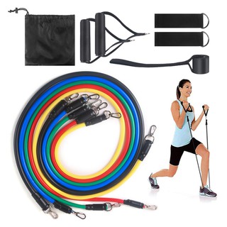 Dây ngũ sắc tập gym bộ 5 dây kháng lực tập thể hình dây đàn hồi tập thể lực đa năng cao cấp