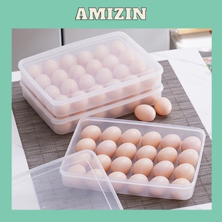 Hộp đựng trứng gà vịt tiện dụng AMIZIN Hộp đựng trứng 24 quả trong tủ lạnh bảo quản lâu