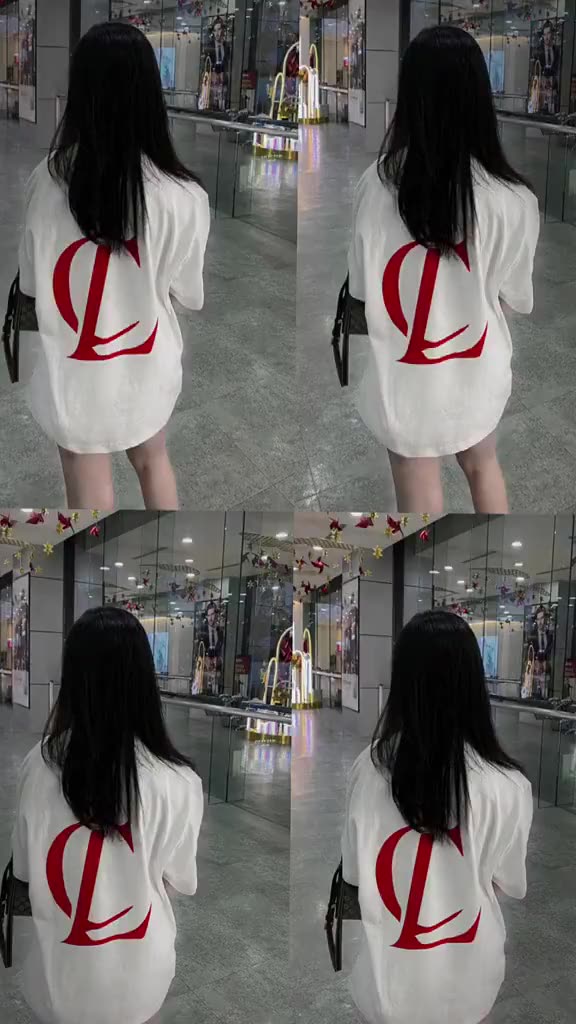 Áo Phông Nam Nữ Premium Cotton In Chữ Louboutin Logo Đỏ Hai Mặt - Áo Thun Nam Nữ Form Rộng U | BigBuy360 - bigbuy360.vn