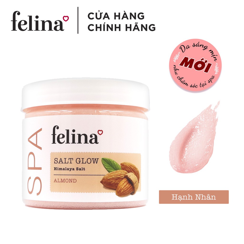 Muối Tắm Tẩy Tế Bào Chết Felina Tinh Dầu Hạnh Nhân 500g