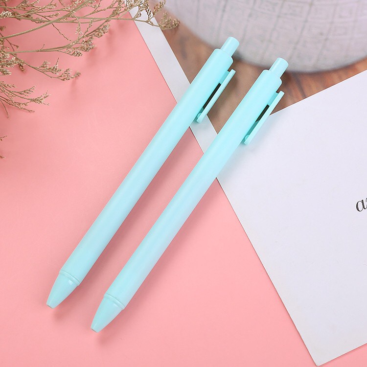 Bút gel đen basic ghi chép A02 Tiếng Anh vỏ màu Pastel Taro Stationery