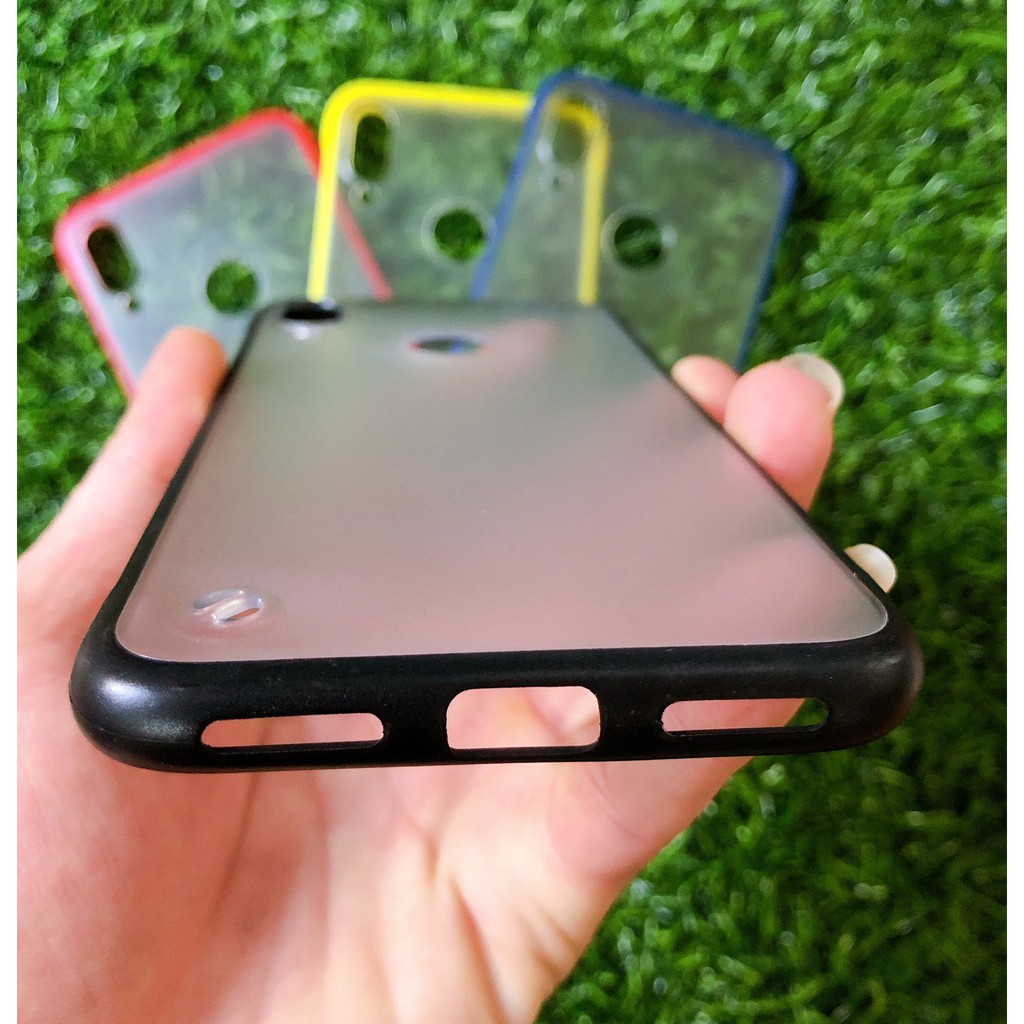 Ốp lưng Xiaomi Redmi Note 7 / Note 7 Pro nhựa nhám viền nữa cạnh