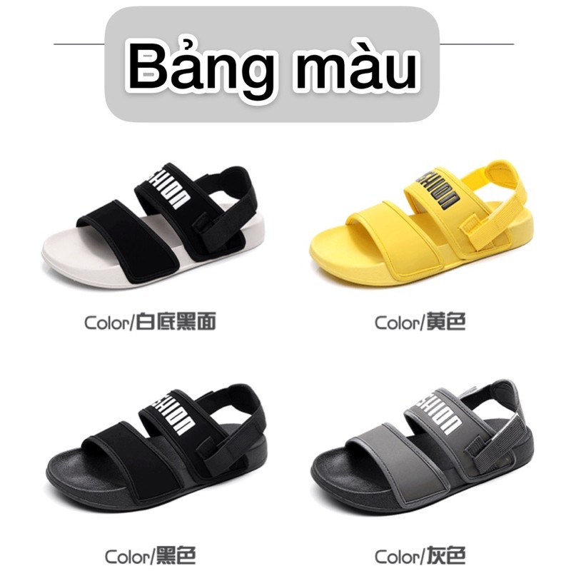 DÉP QUAI NAM NỮ UNISEX PHONG CÁCH FASHION HÀN QUỐC ĐI ĐƯỢC 2 KIỂU