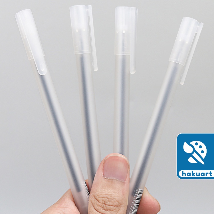 Bút viết bi nước Haku INS văn phòng mực bút gel 0.5mm mực đều nét chữ đẹp đủ màu xanh đen đỏ - Văn Phòng Phẩm Haku