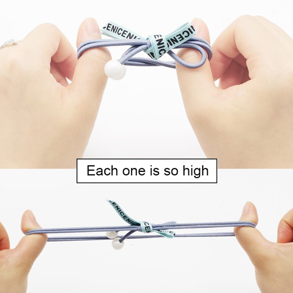 Set 12 Dây Cột Tóc Co Giãn Nhiều Kiểu Xinh Xắn Cho Nữ