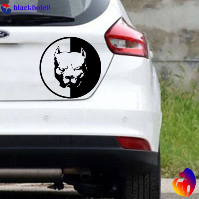Miếng dán trang trí xe hơi hình chú chó Bull ngộ nghĩnh