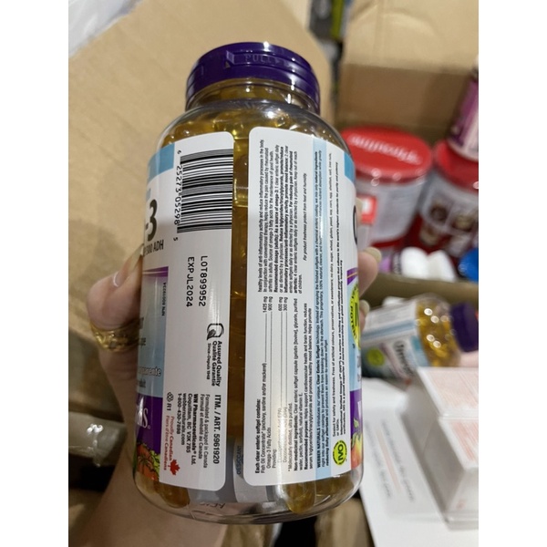 Dầu cá Webber Naturals Omega 3 Triple Strength 900 mg 200 viên