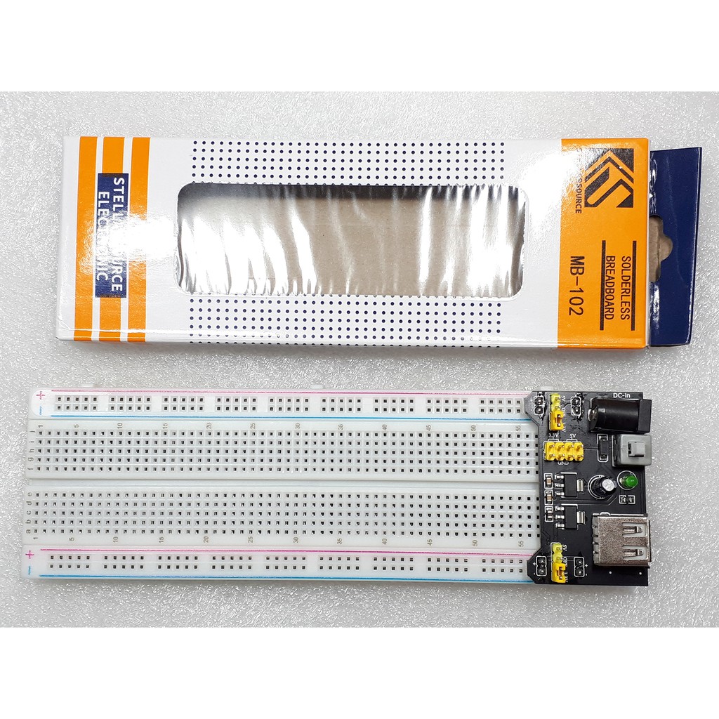 Mạch Nguồn 5V / 3.3V Cắm Board Test MB-102 (Breadboard MB-102)