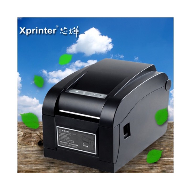 XPrinter 350B Máy in tem nhãn phụ, tem trà sữa, mã vận đơn, Máy in mã vạch Xprinter 350b in tem, in đơn hàng shopee,tmdt | BigBuy360 - bigbuy360.vn