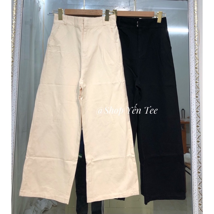 ( Hàng Qc - Chất Đẹp ) Quần ống rộng dáng vừa